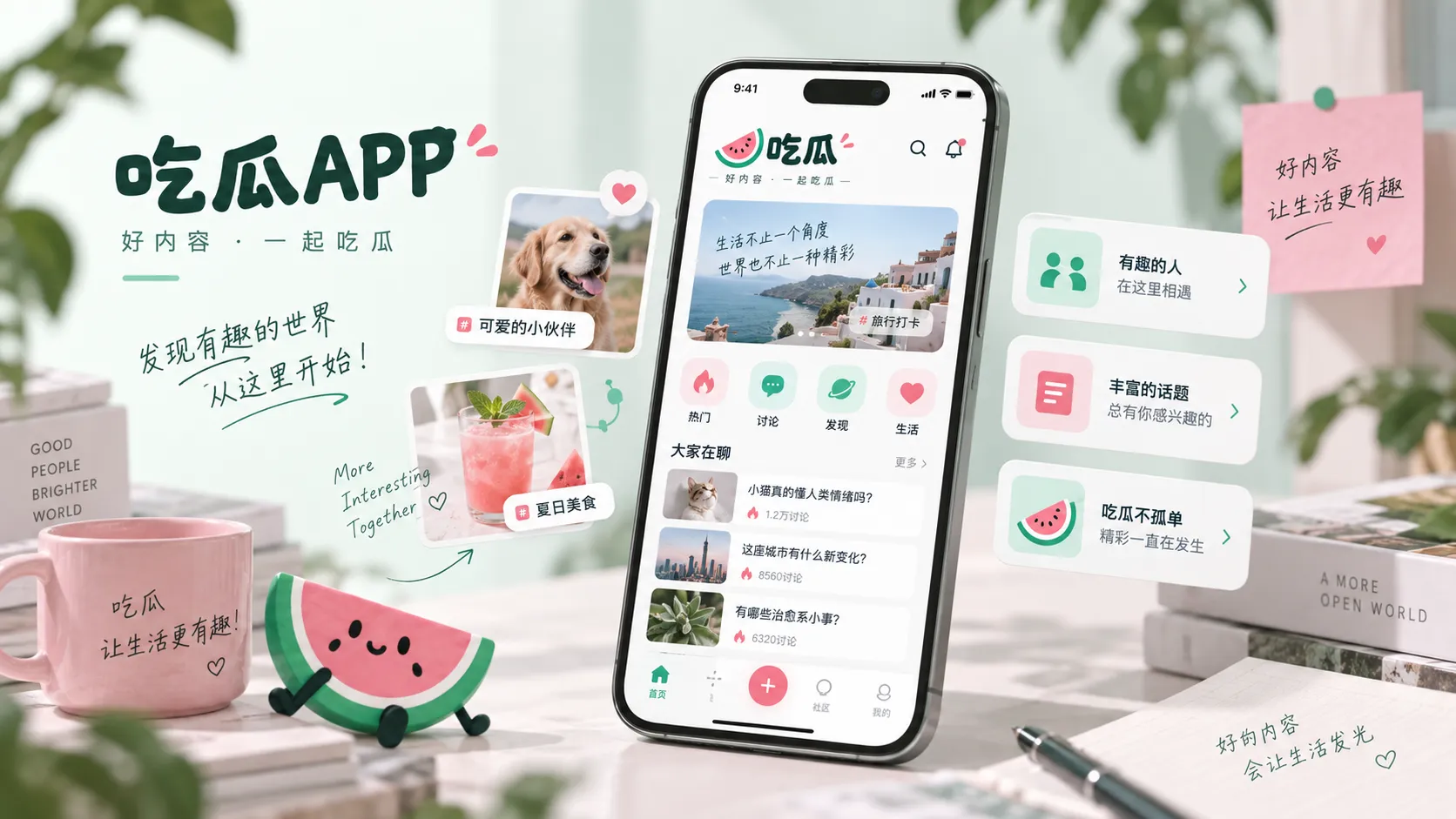 吃瓜网手机网页浏览界面示意